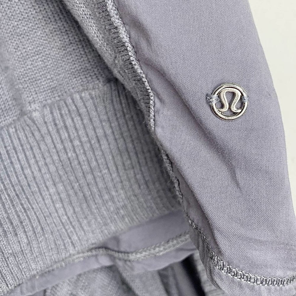 Lululemon Unity Drape-Back Keyhole Pullover Sweater in Heathered Fossil - Picture 12 of 12